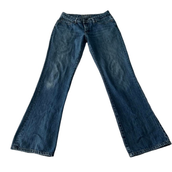 🌻4/$20 Roots Women’s Mid Rise Flared Medium Wash Jeans Size 29 L - Picture 2 of 15